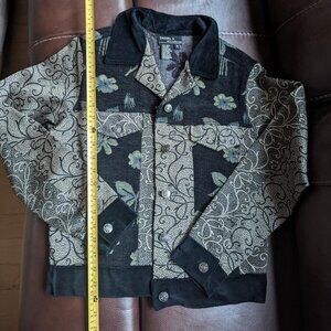 Vintage Daniel K. New York Women Black & Gold-Brown Jacket Size S